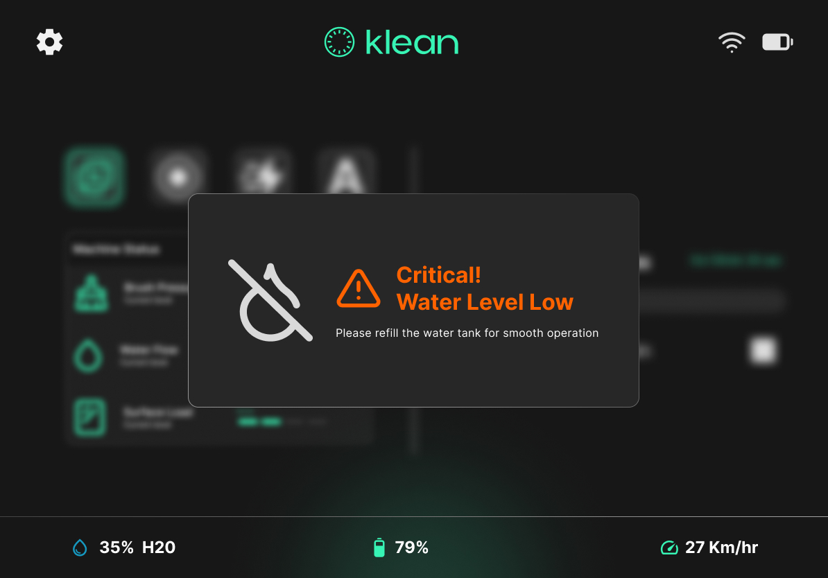 Low Water Level Screen